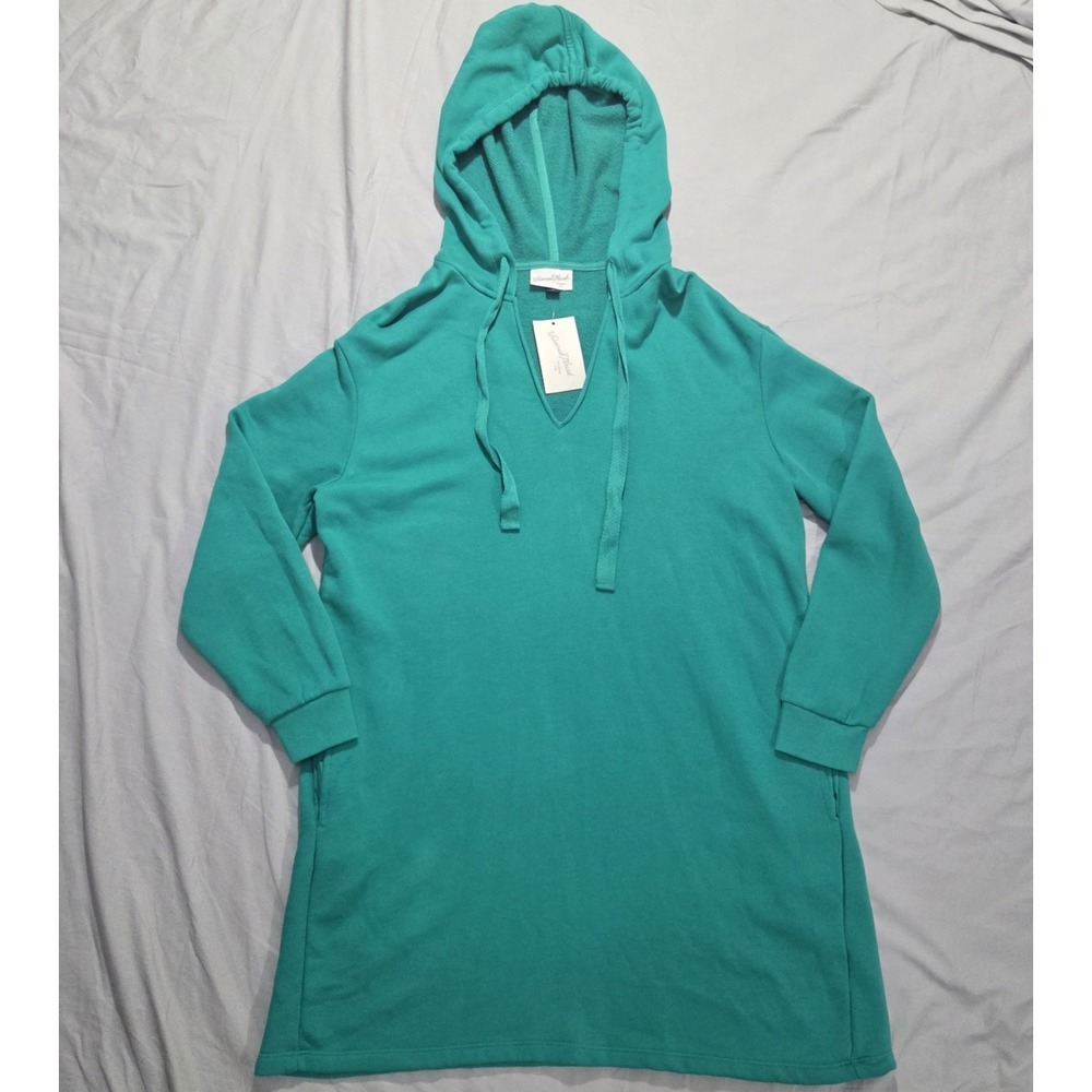 Universal Thread Women's Mini Fleece Long Sleeve Green Tunic Dress Size M NWT